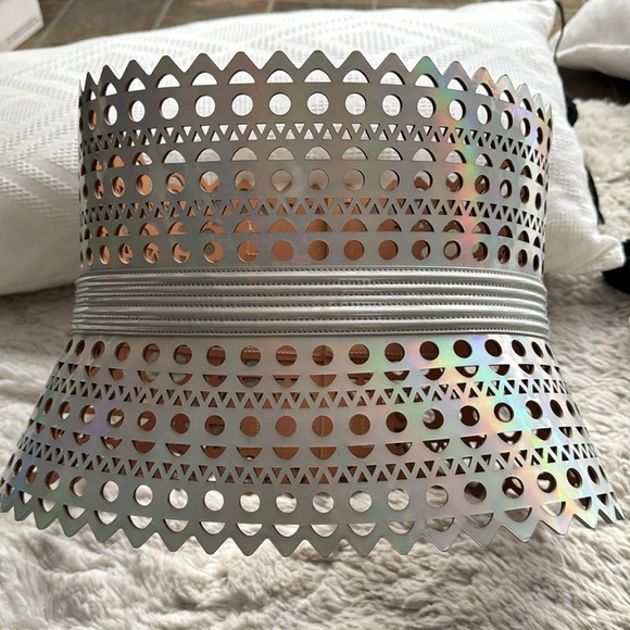 New!!!! Openwork Wide Triple-Buckle Leather Corset Belt Edition 1992 - Picture 8 of 9